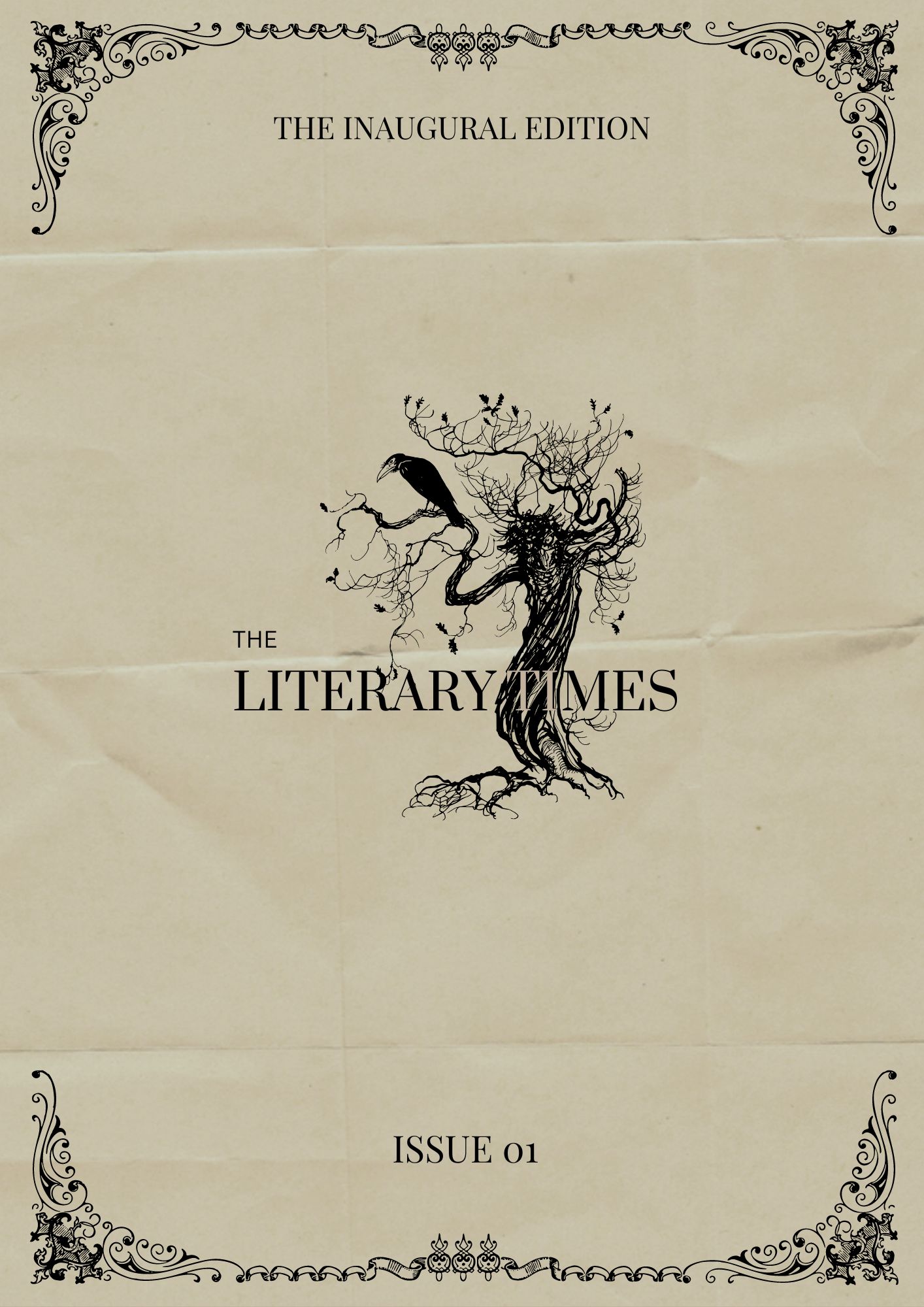 monochrome simple magazine cover